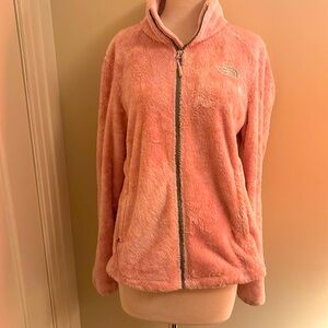 Light pink North Face Zip-up fleece